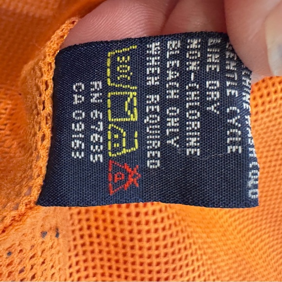 Polo Ralph Lauren Sport Vintage Woman’s Jacket Zip Up Orange Mesh Lining Size L - Picture 12 of 14